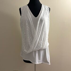 Alfani Asymmetrical Layered Draped Flowy Tunic EUC Size L